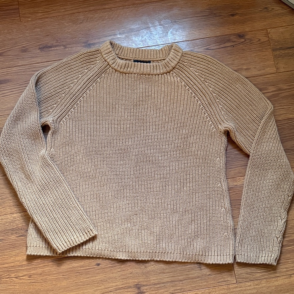 Quince Beige Knit Pullover